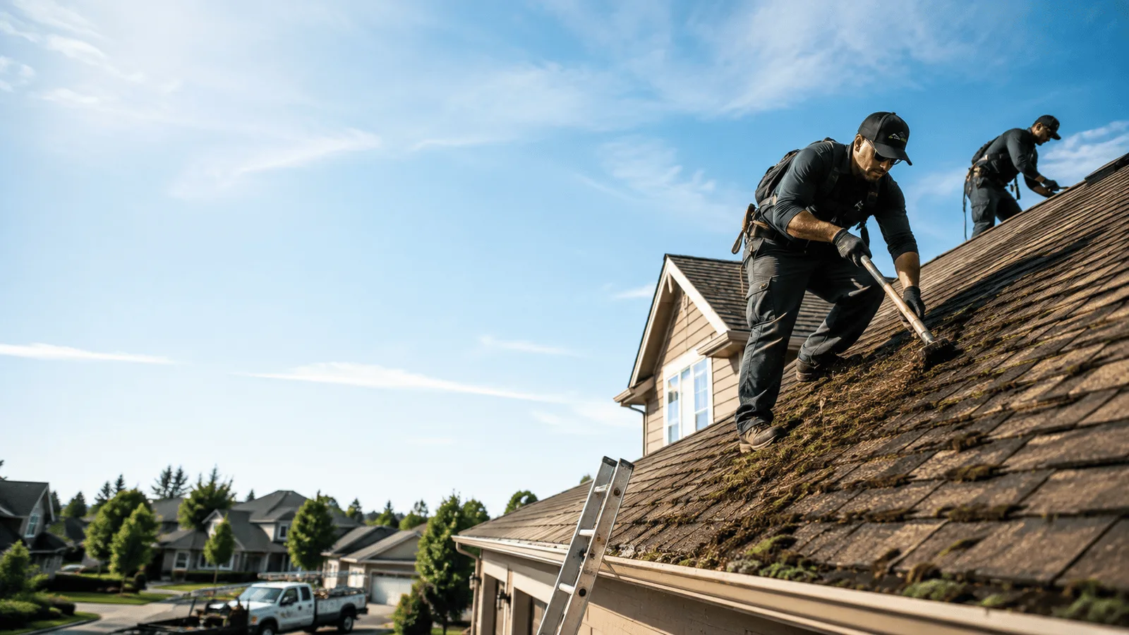 Roof Moss Removal in Bettendorf, IA near me